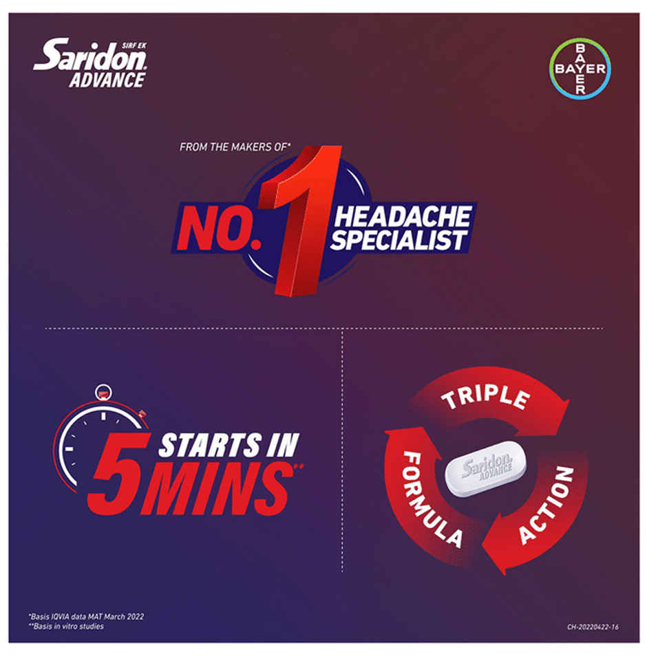 Saridon Advance Tablet Combo