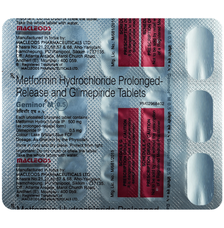 Geminor M 0.5 Tablet PR