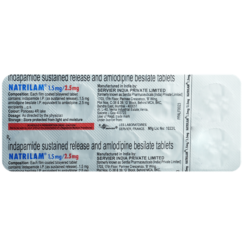 Natrilam 1.5mg/2.5mg Tablet SR