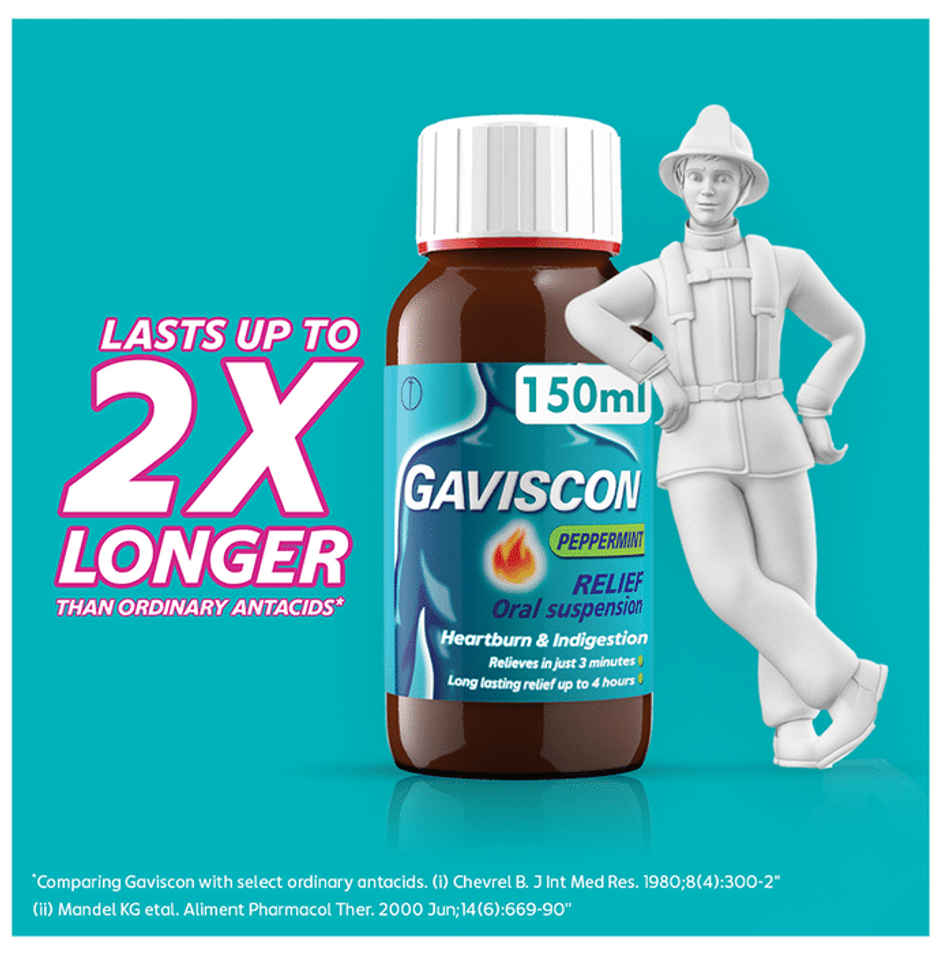 Gaviscon Peppermint Flavour Oral Suspension Combo  