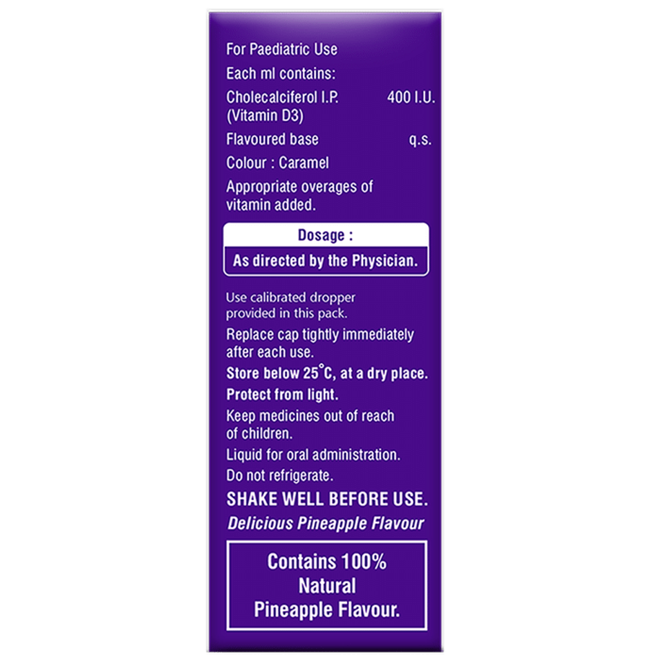 Ultra-D3 400 IU/ml Delicious Pineapple Flavour Oral Drop Combo 