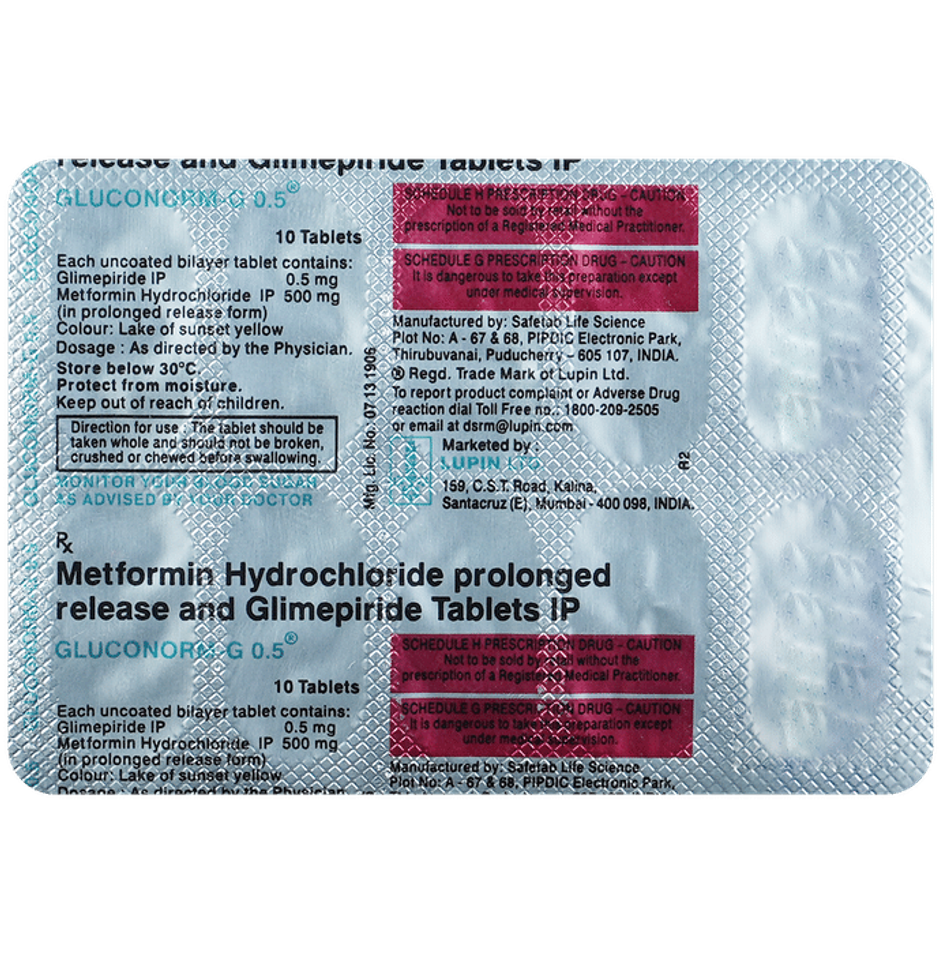 Gluconorm-G 0.5 Tablet PR