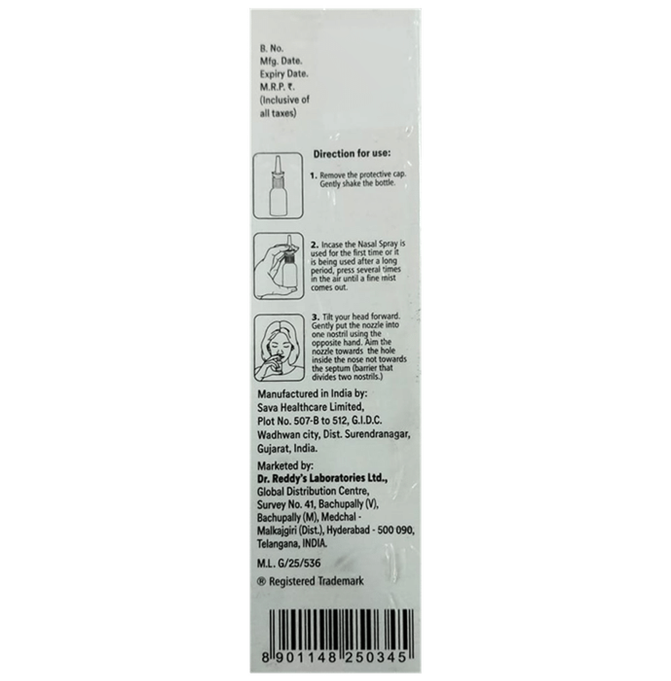 Xyzal Nasal Spray CFC Free