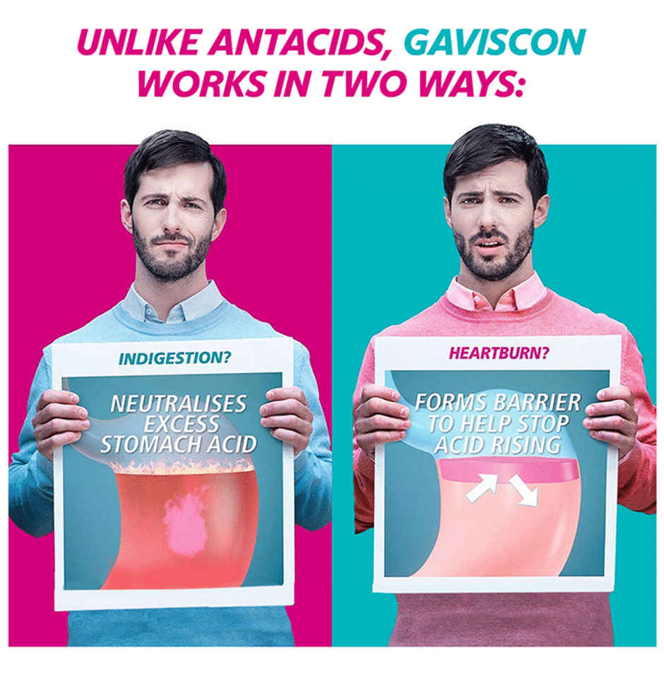 Gaviscon Peppermint Flavour Oral Suspension Combo  