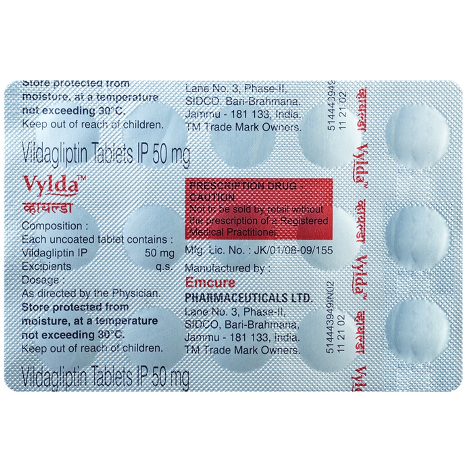 Vylda 50mg Tablet