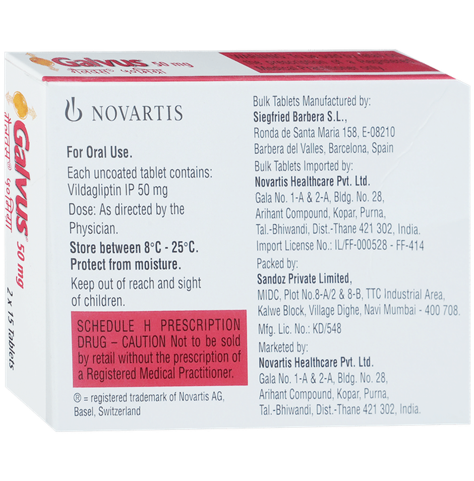 Galvus 50mg Tablet
