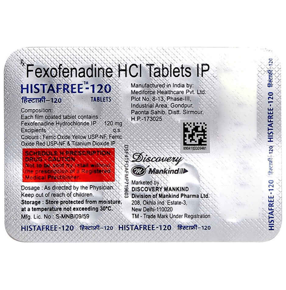 Histafree-120 Tablet