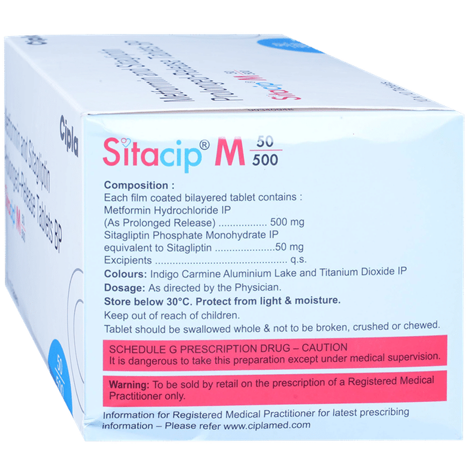 Sitacip M 50/500 Tablet PR