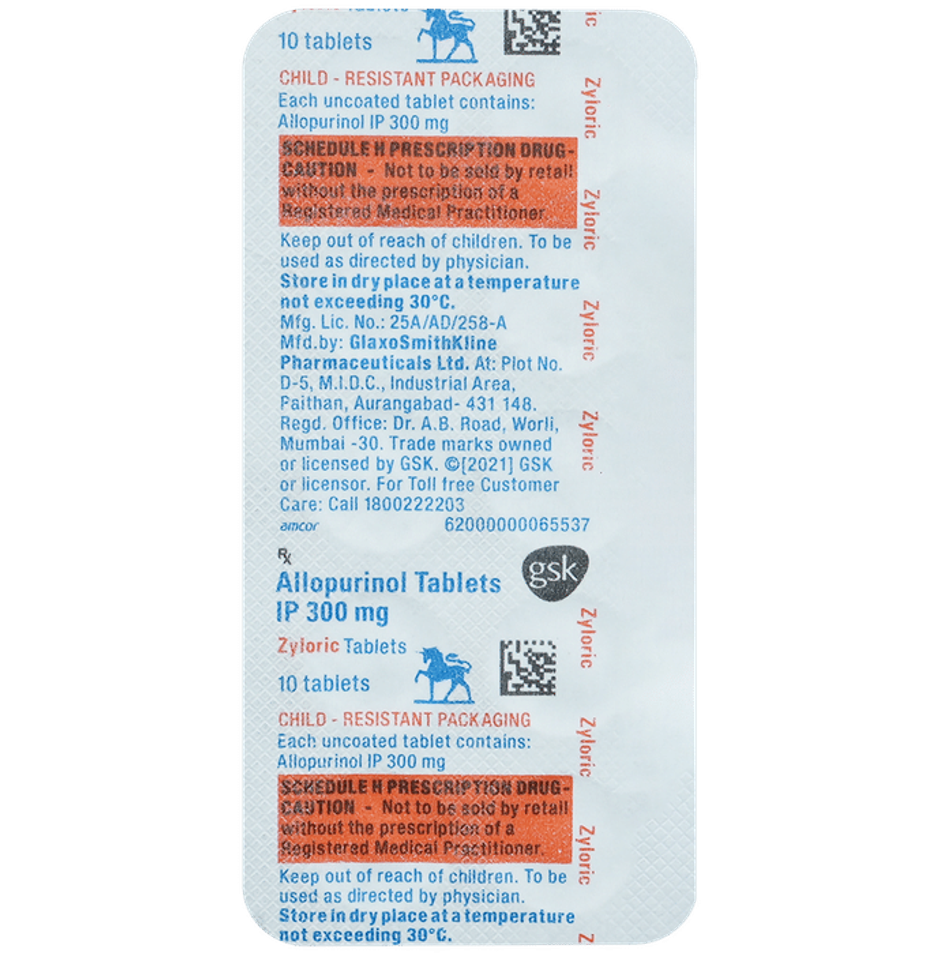 Zyloric 300mg  Tablet
