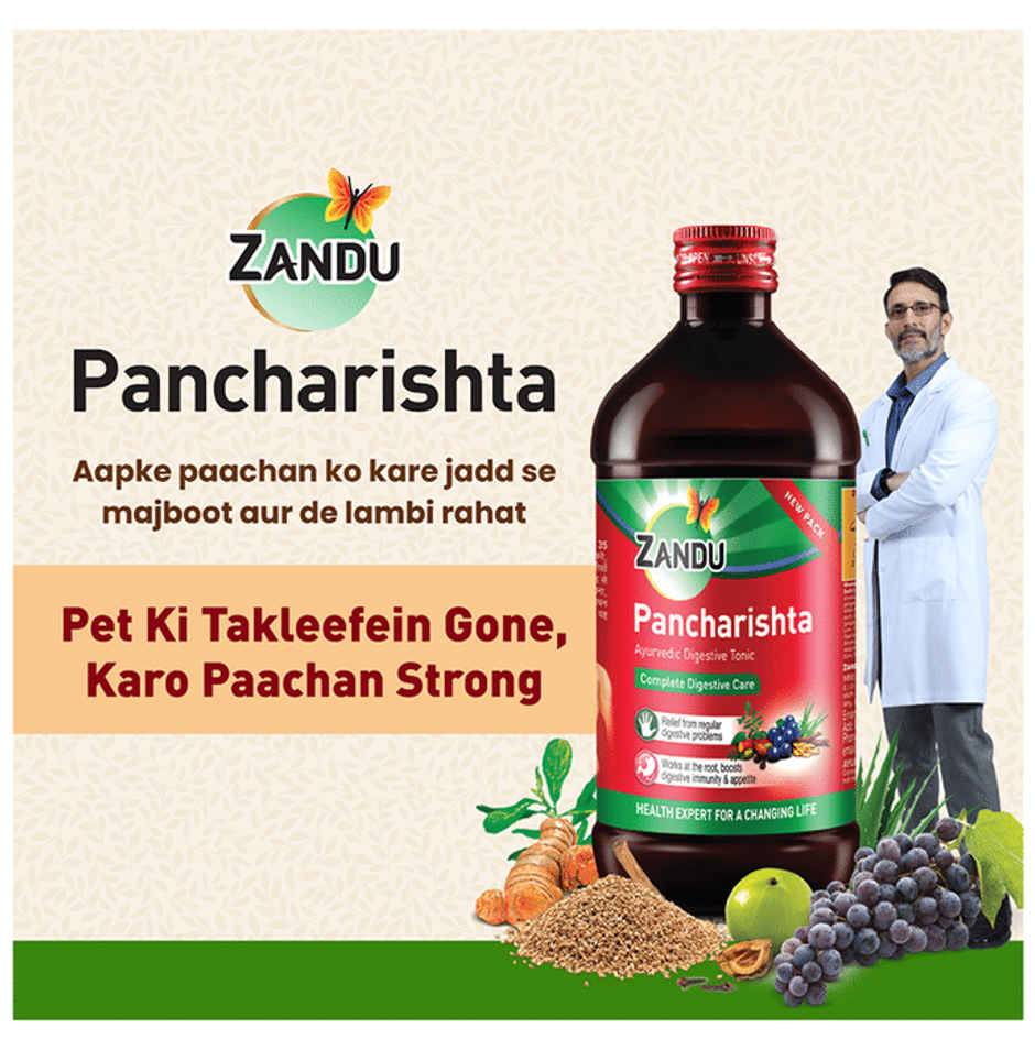 Zandu Pancharishta Ayurvedic Digestive Syrup