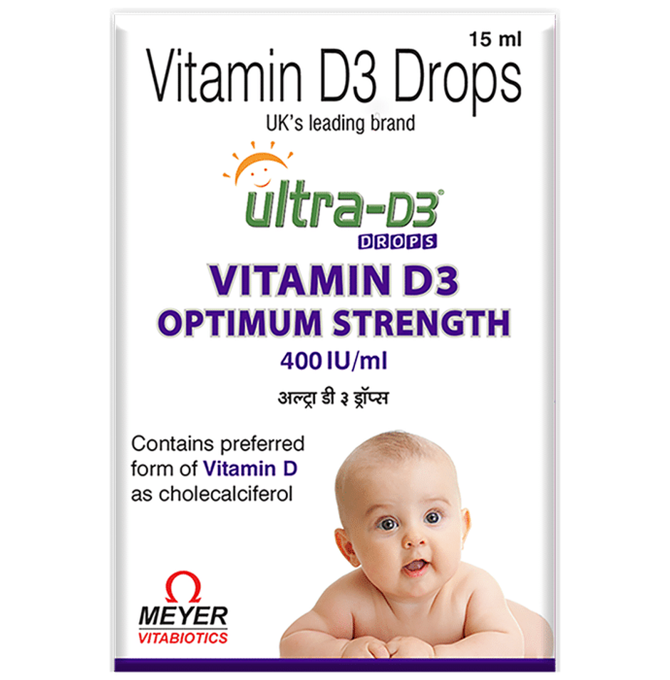 Ultra-D3 400IU/ml Natural Pineapple Flavour Vitamin D3 Oral Drop