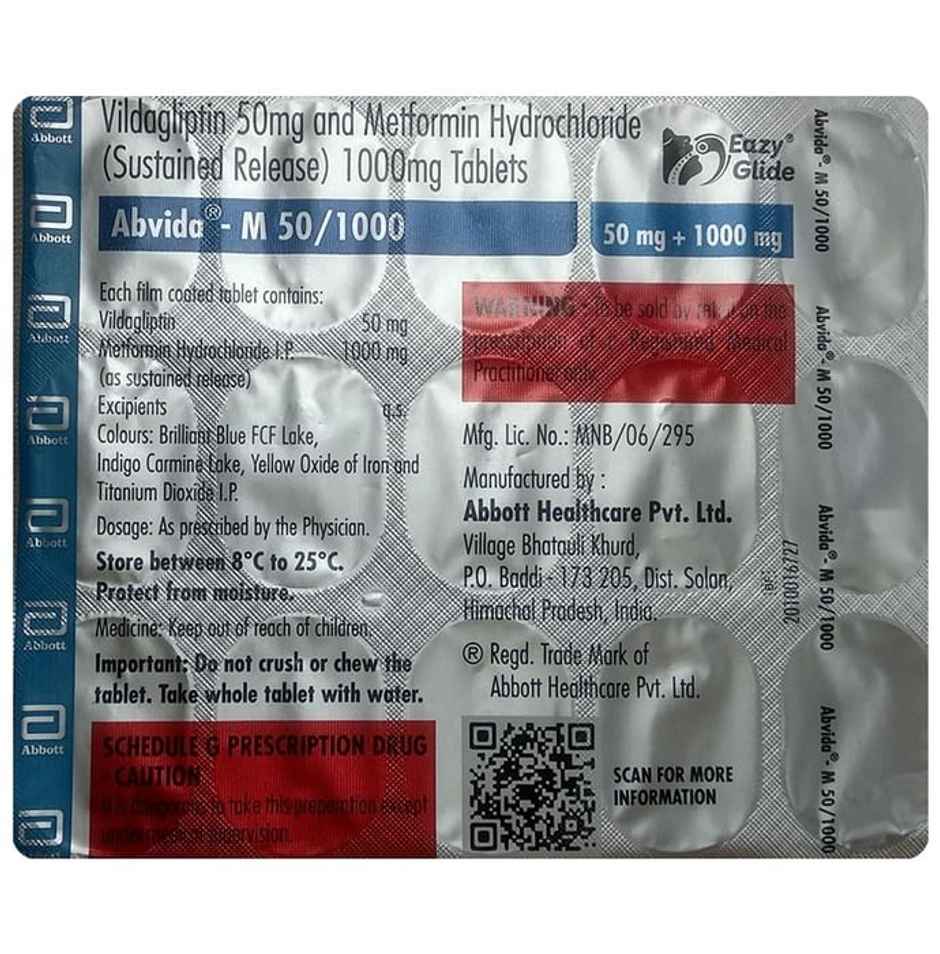 Abvida-M 50/1000 Tablet SR