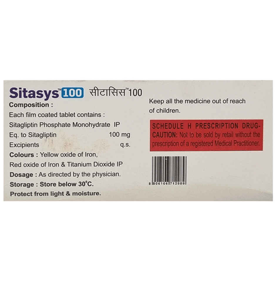 Sitasys 100 Tablet