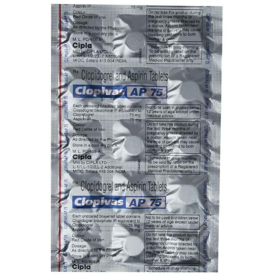 Clopivas AP 75 Tablet