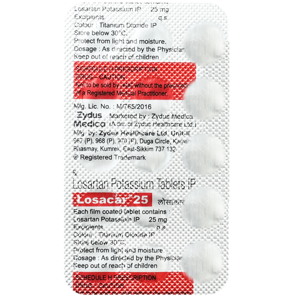 Losacar 25 Tablet