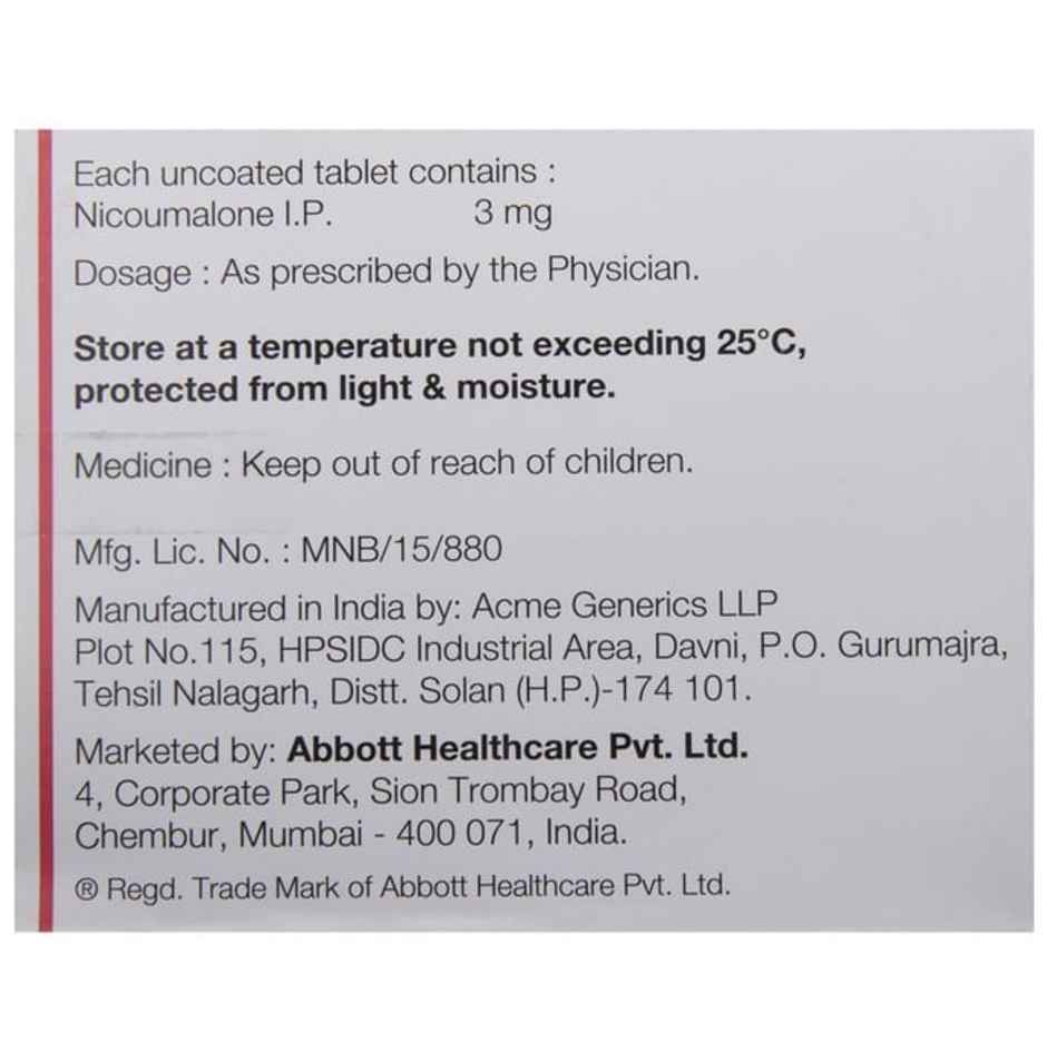 Acitrom 3 Tablet