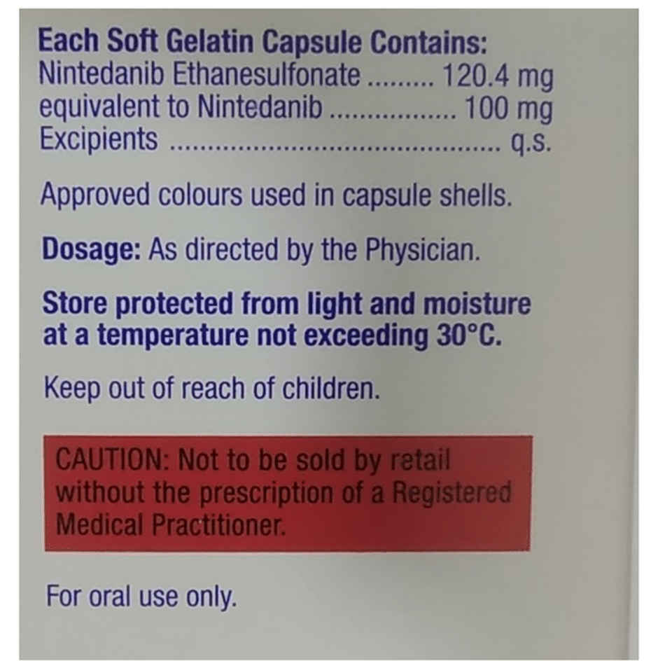 Nintib 100 Soft Gelatin Capsule