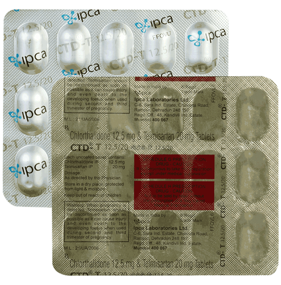 CTD-T 12.5/20 Tablet