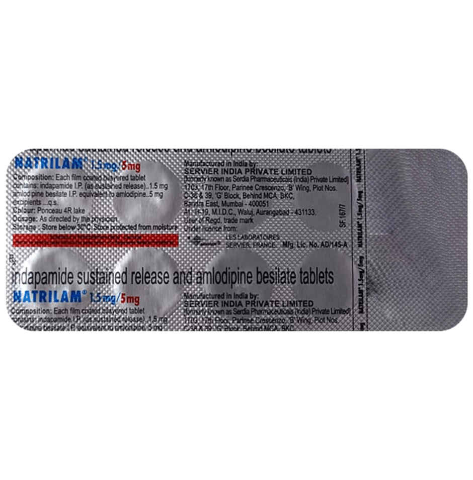 Natrilam 1.5mg/5mg Tablet SR