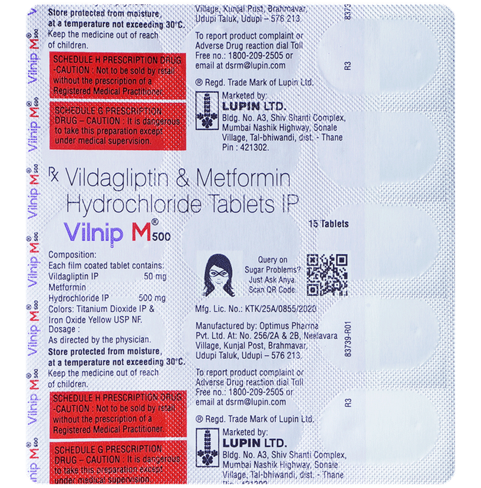 Vilnip M 500 Tablet