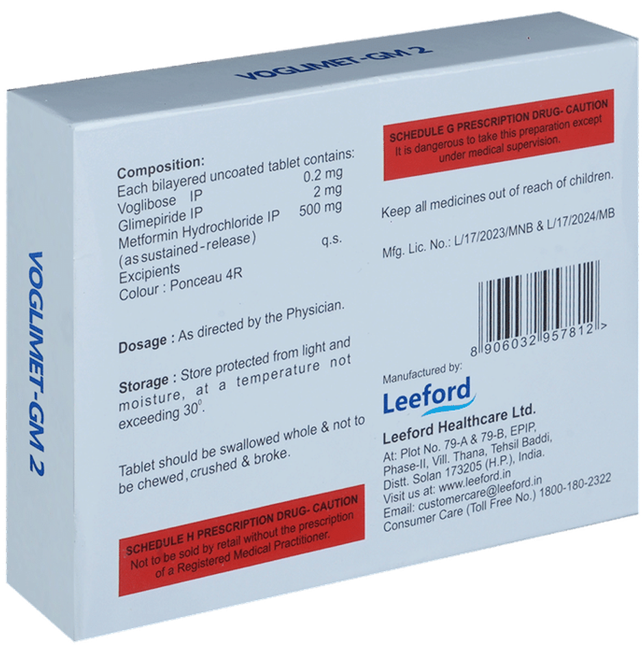 Voglimet-GM 2 Tablet SR