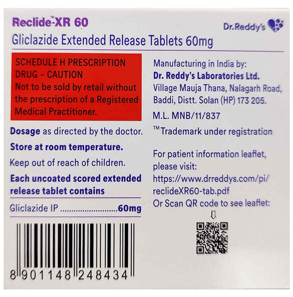 Reclide-XR 60 Tablet