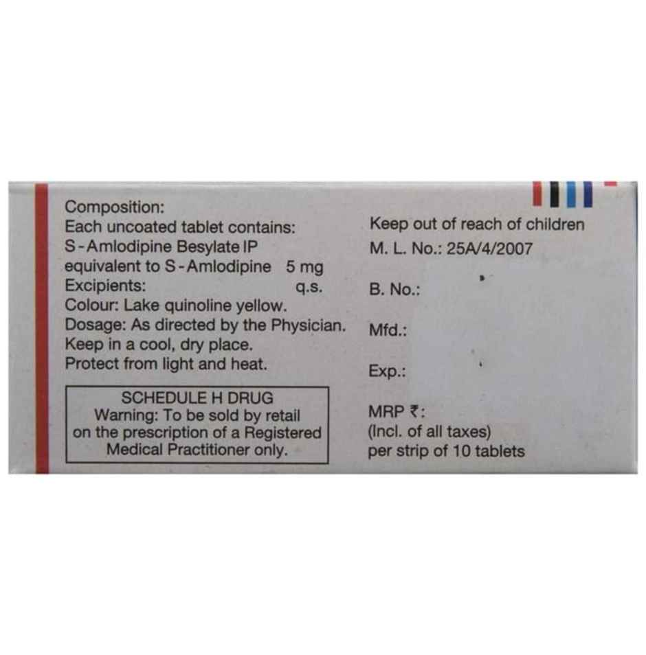 S-Amlosafe 5 Tablet