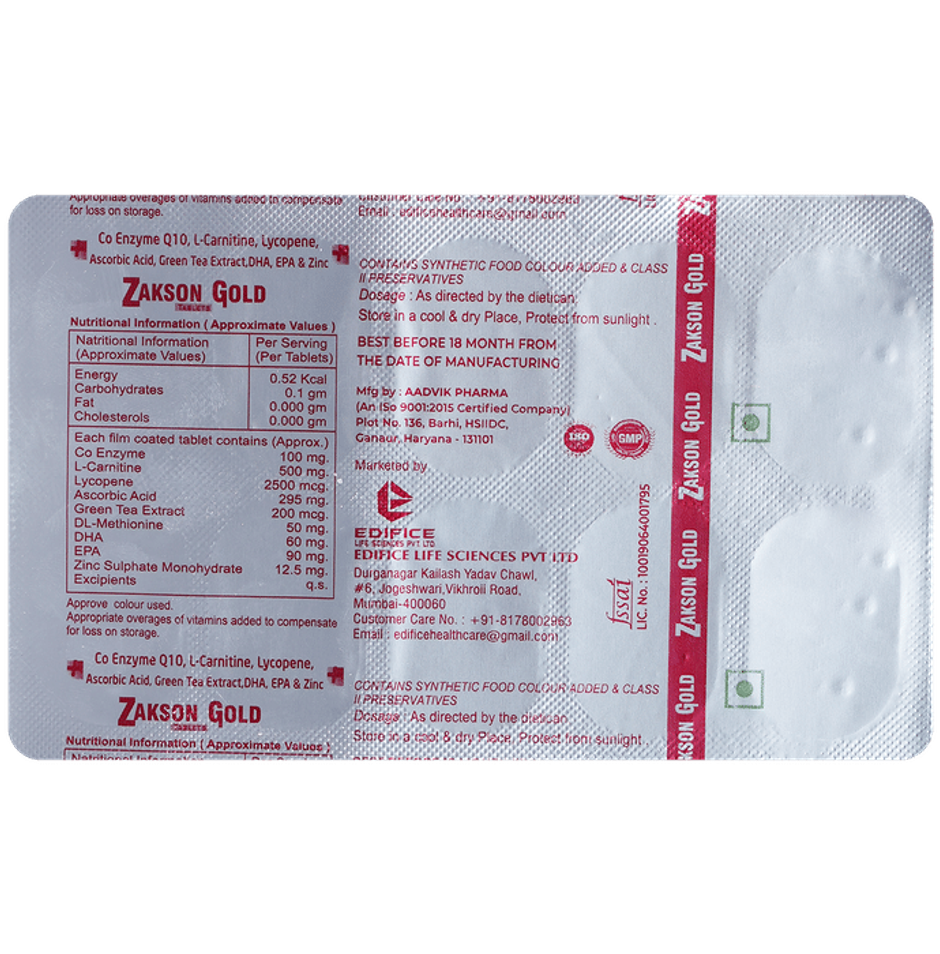 Zakson Gold Tablet
