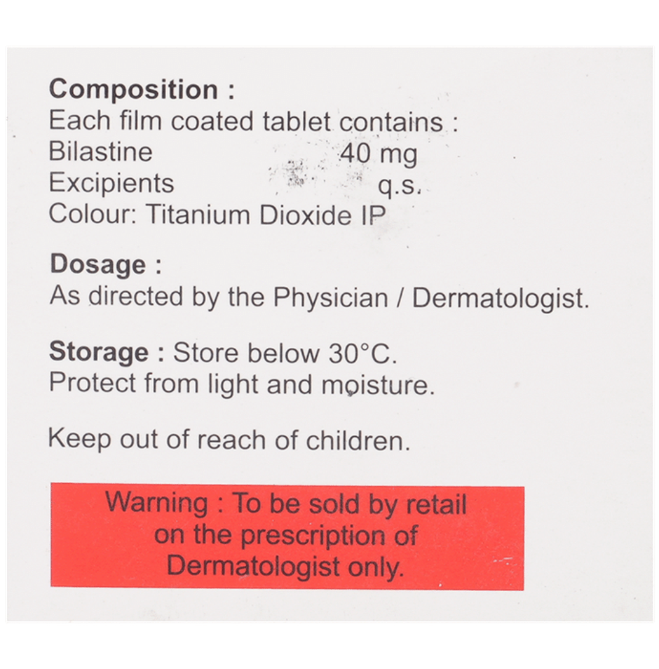 Bilanix Forte 40mg Tablet