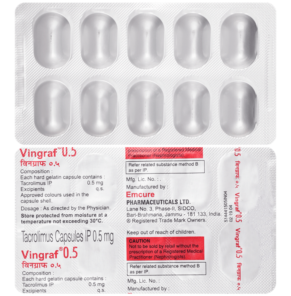 Vingraf 0.5 Capsule