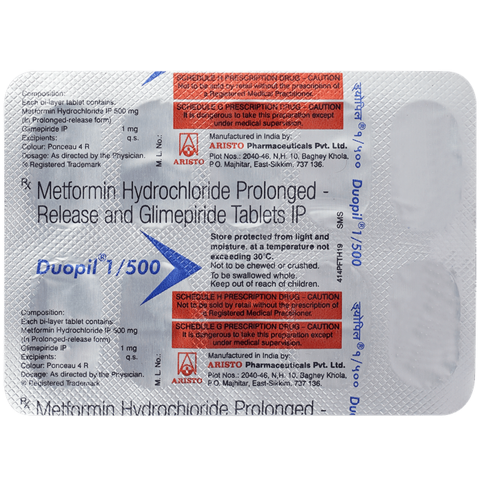 Duopil 1/500 Tablet PR