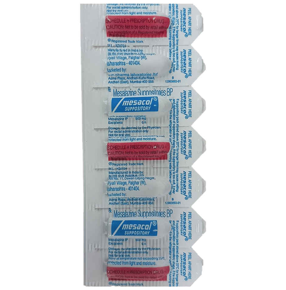 Mesacol 500mg Suppository