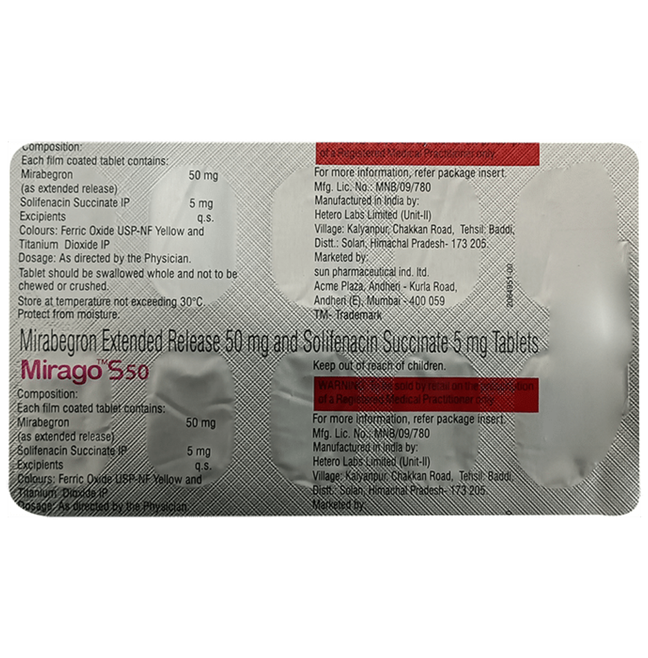Mirago S 50 Tablet ER