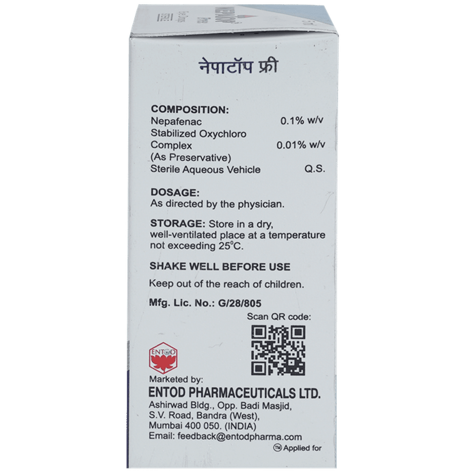 Nepatop Free Eye Drop