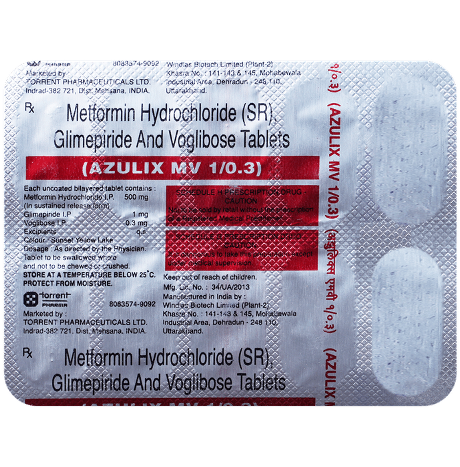 Azulix MV 1/0.3 Tablet SR