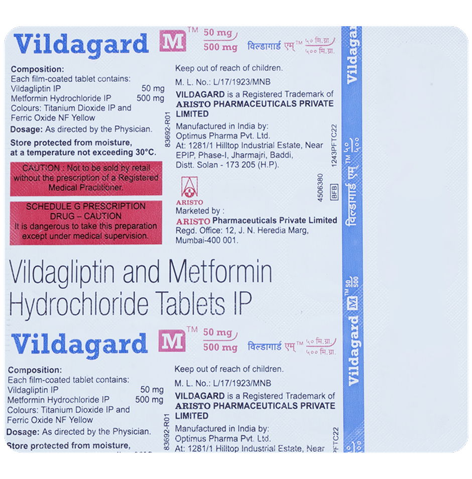 Vildagard M Tablet