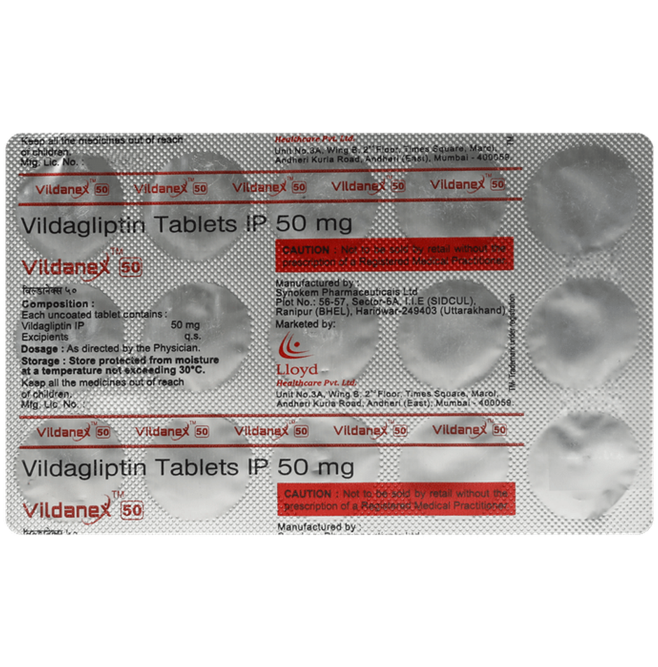 Vildanex 50 Tablet