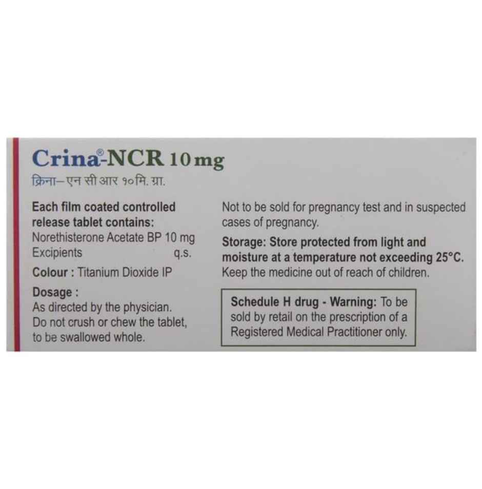 Crina-NCR 10mg Tablet