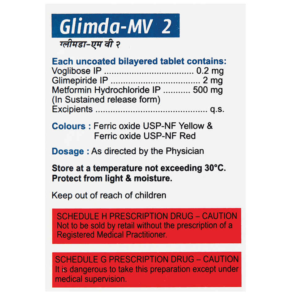 Glimda-MV 2 Tablet SR