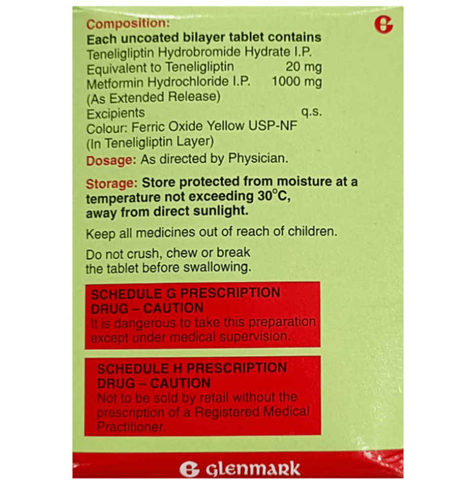 Zita-Met 20mg/1000mg Tablet ER