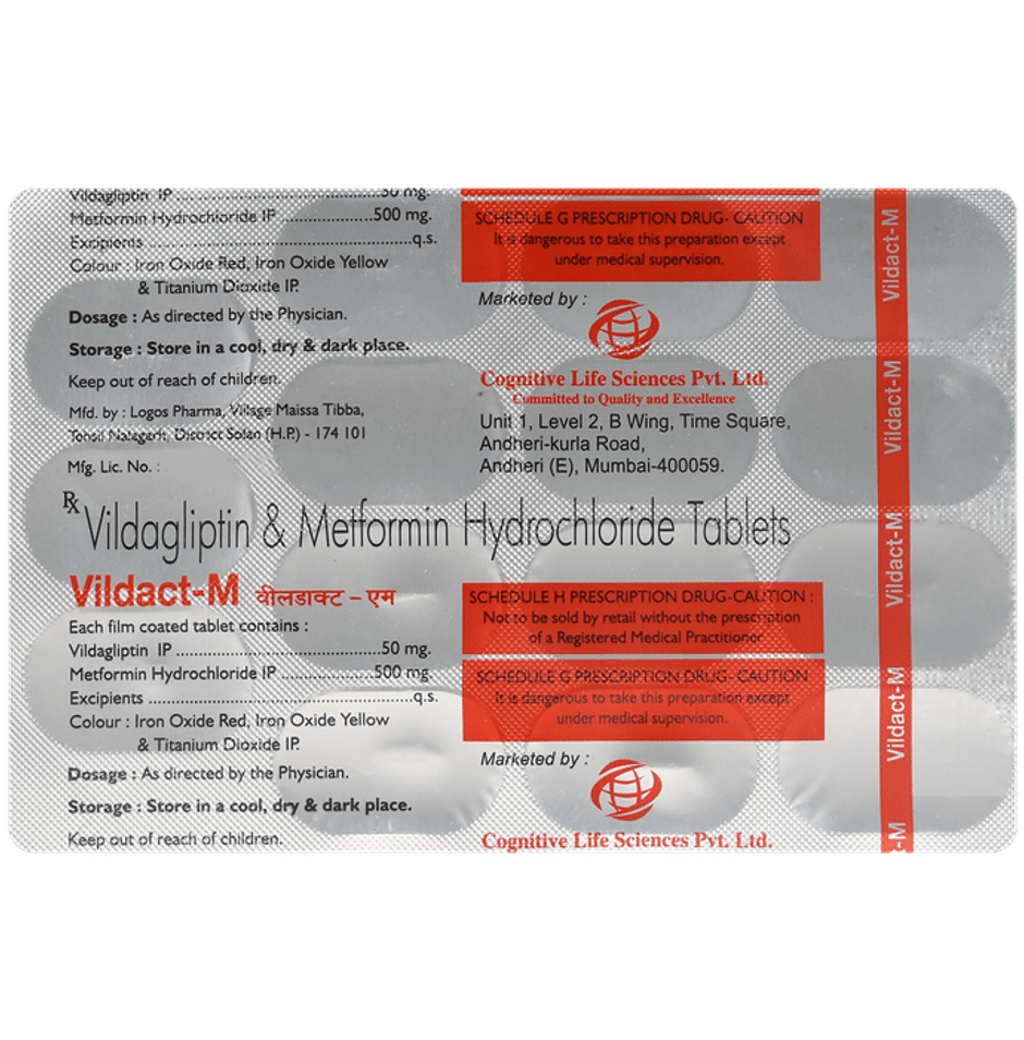 Vildact-M 500mg Tablet