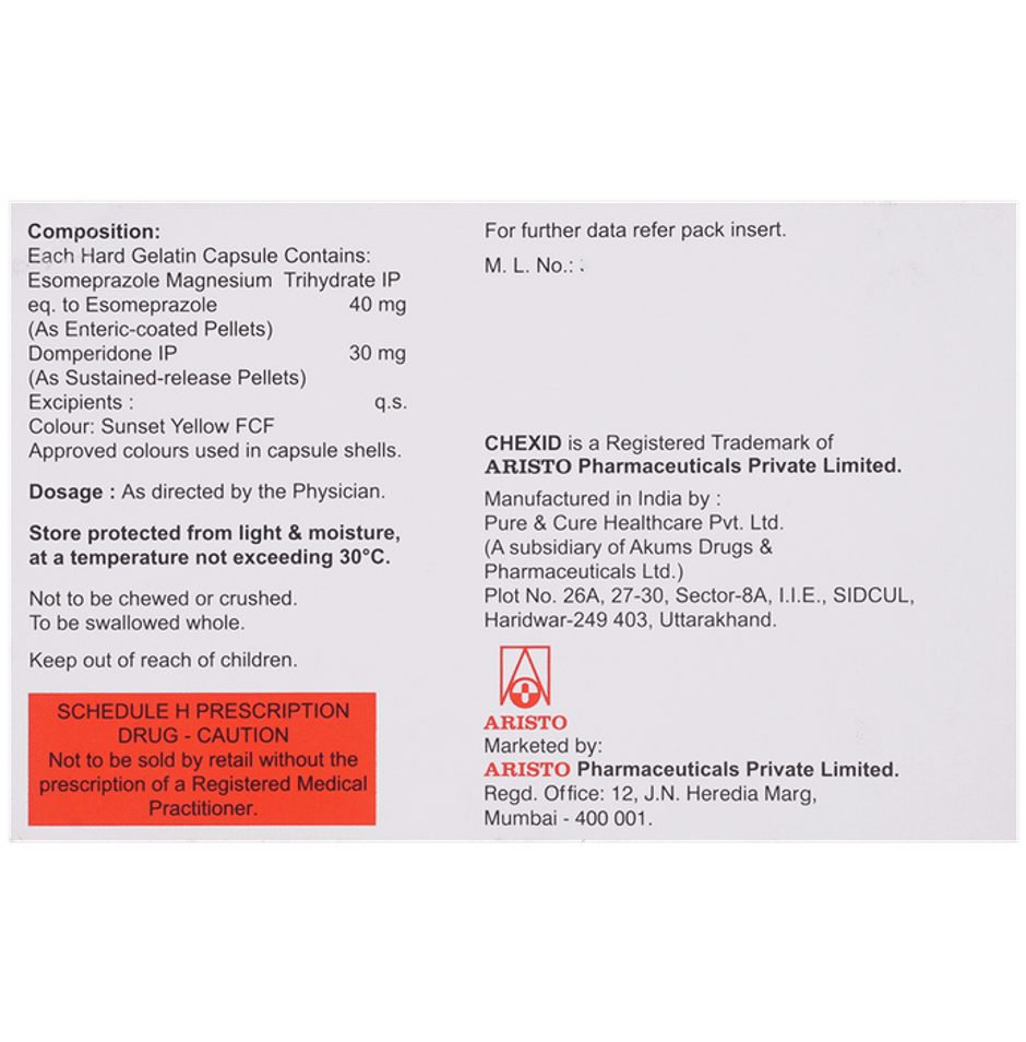 Chexid D Capsule SR