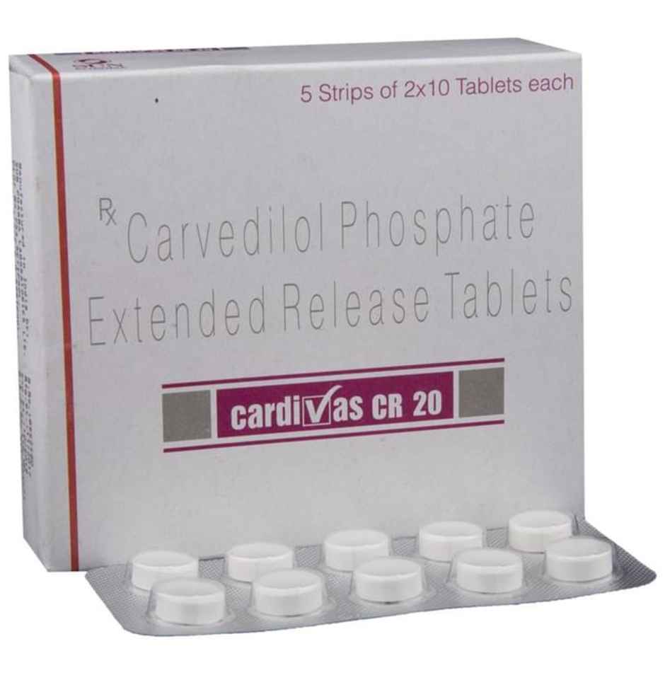 Cardivas CR 20 Tablet