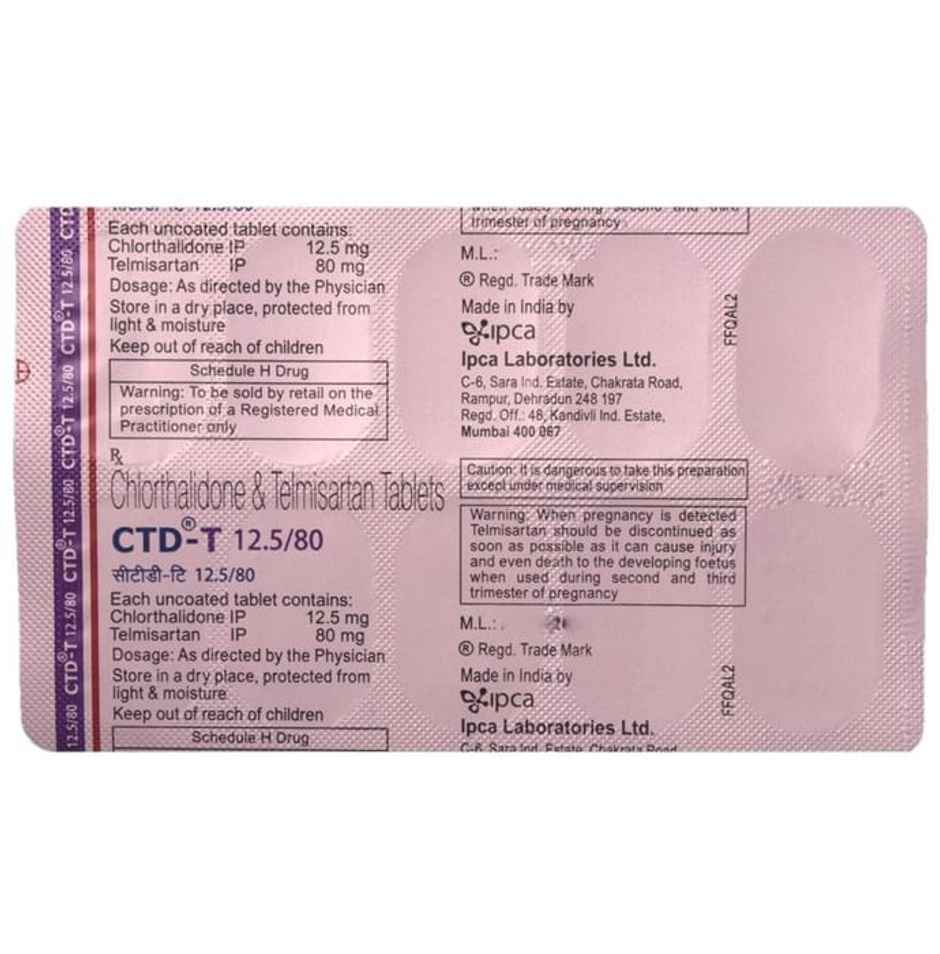 CTD-T 12.5/80 Tablet