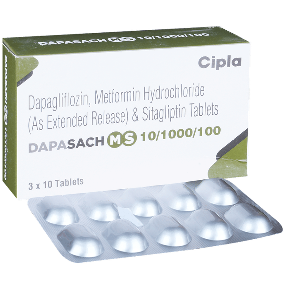 Dapasach MS 10/1000/100 Tablet ER