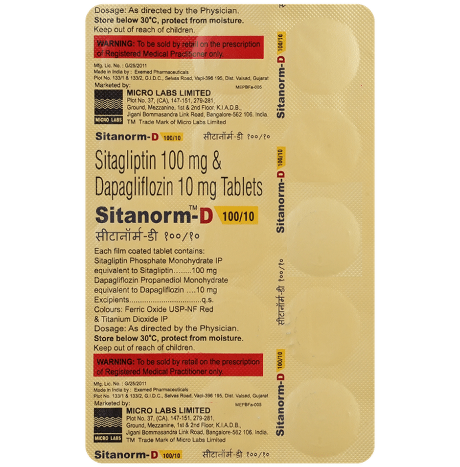 Sitanorm-D 100/10 Tablet