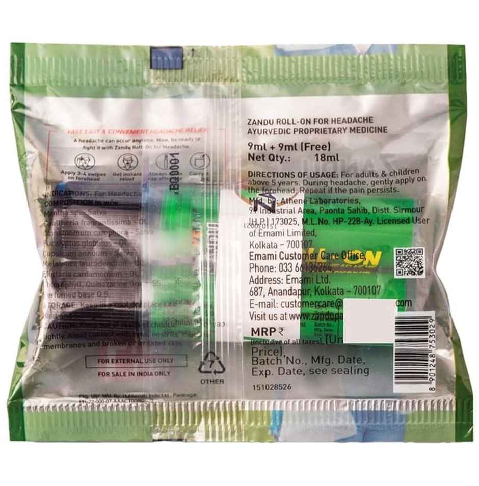 Zandu Quick Relief Roll On