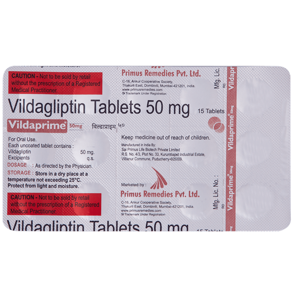 Vildaprime 50mg Tablet