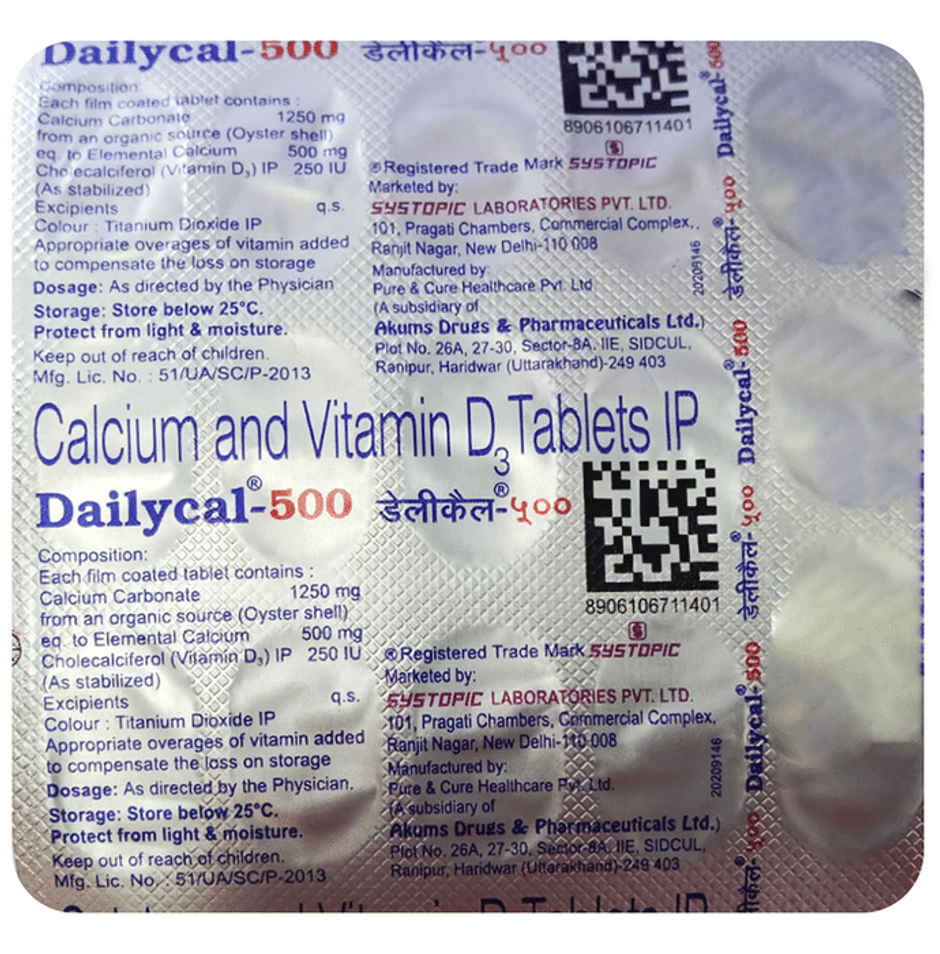 Dailycal-500 Tablet Combo 