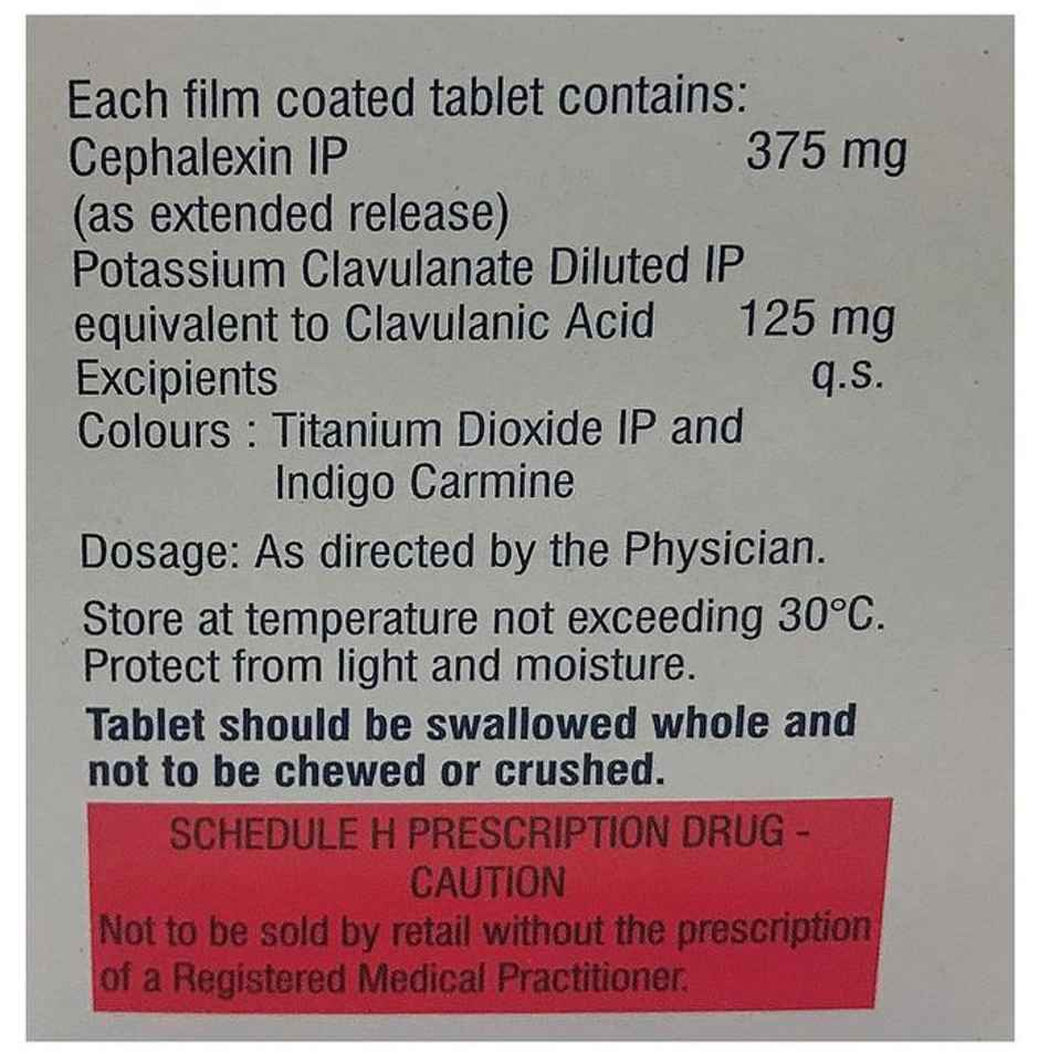 Sporidex-CV 375 Tablet ER